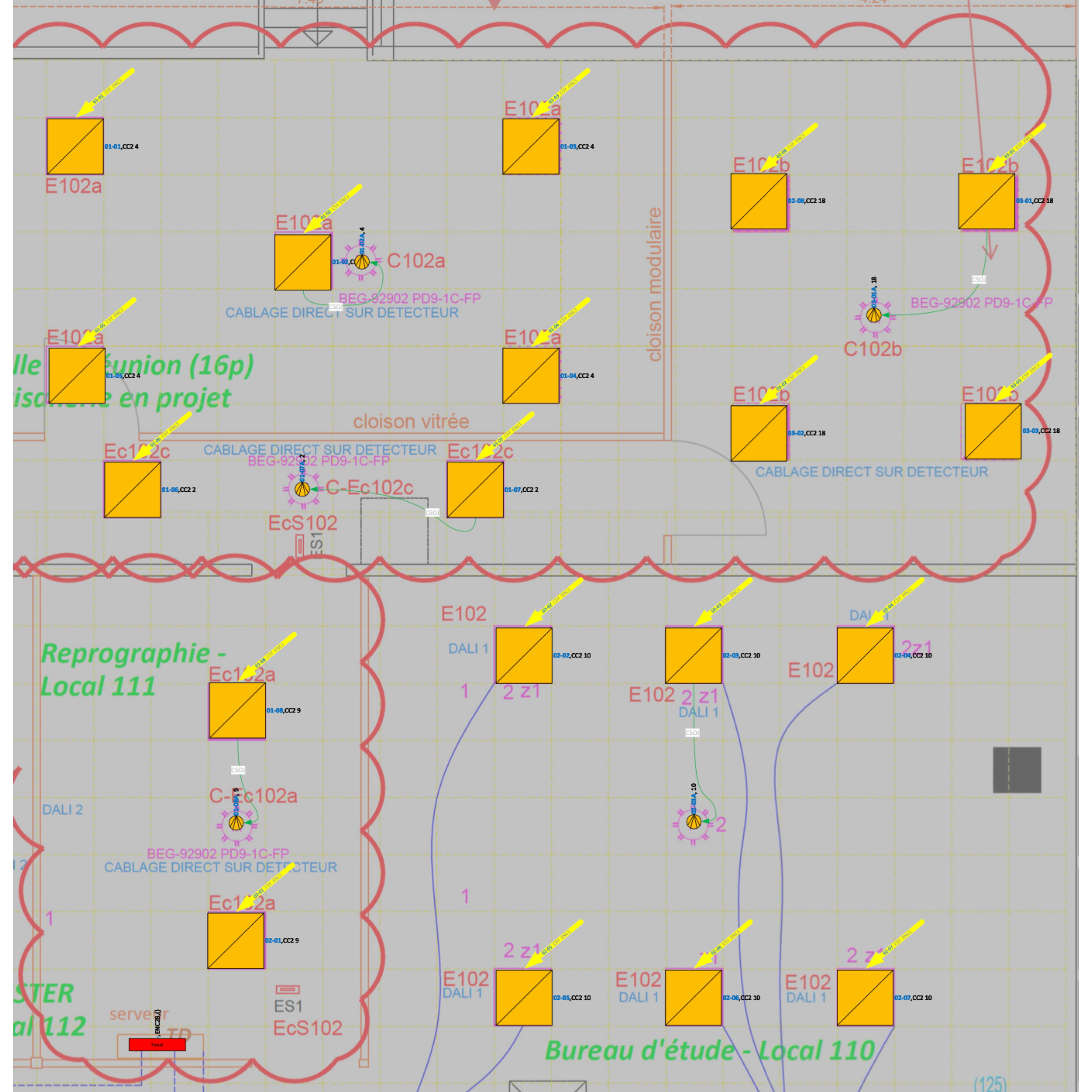 plan VISIO chiffrage projet 